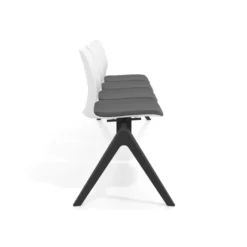 Bancada Sala de Espera Nexus 3 asientos + mesa, pata aluminio nylon