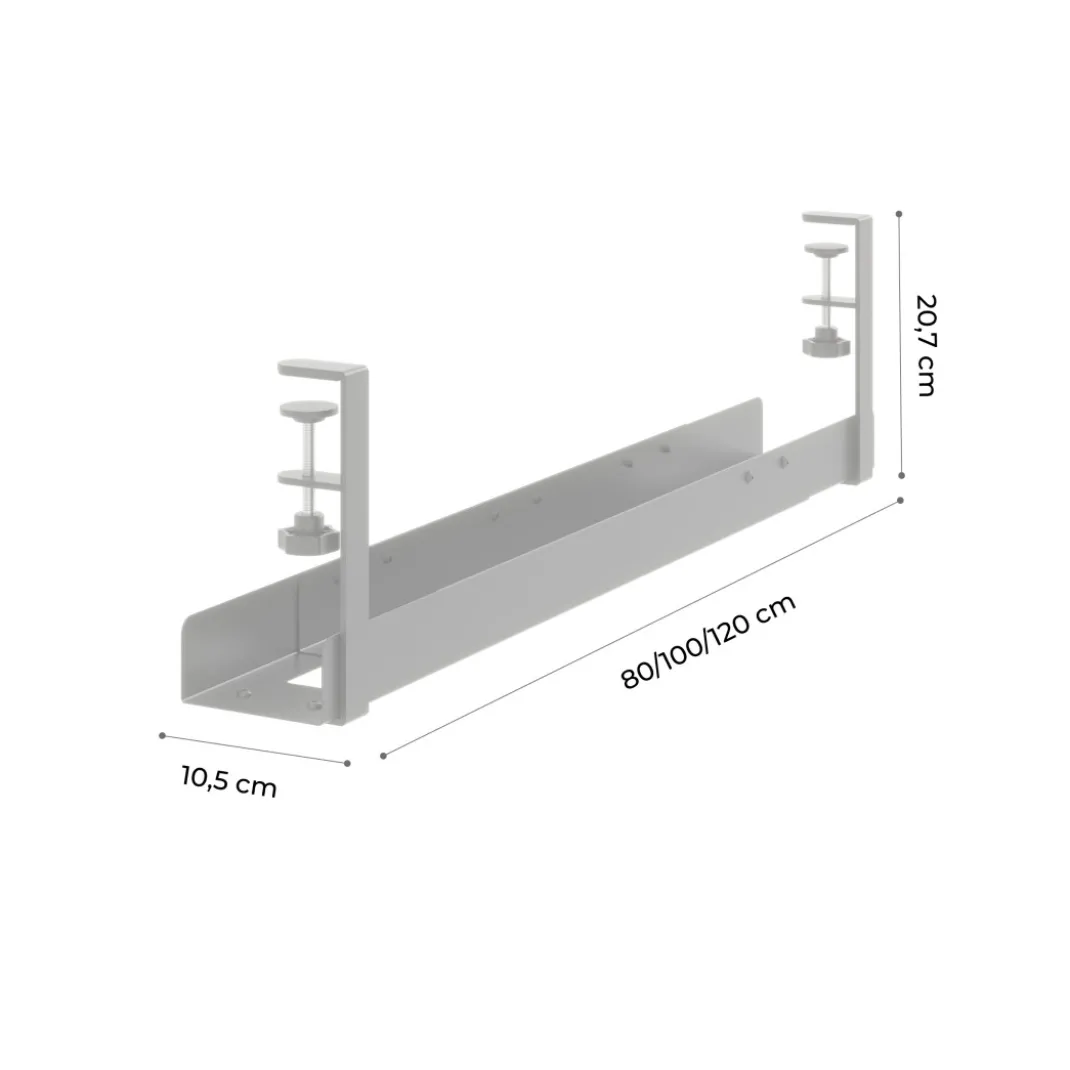 Bandeja pasacables extensible con apertura lateral