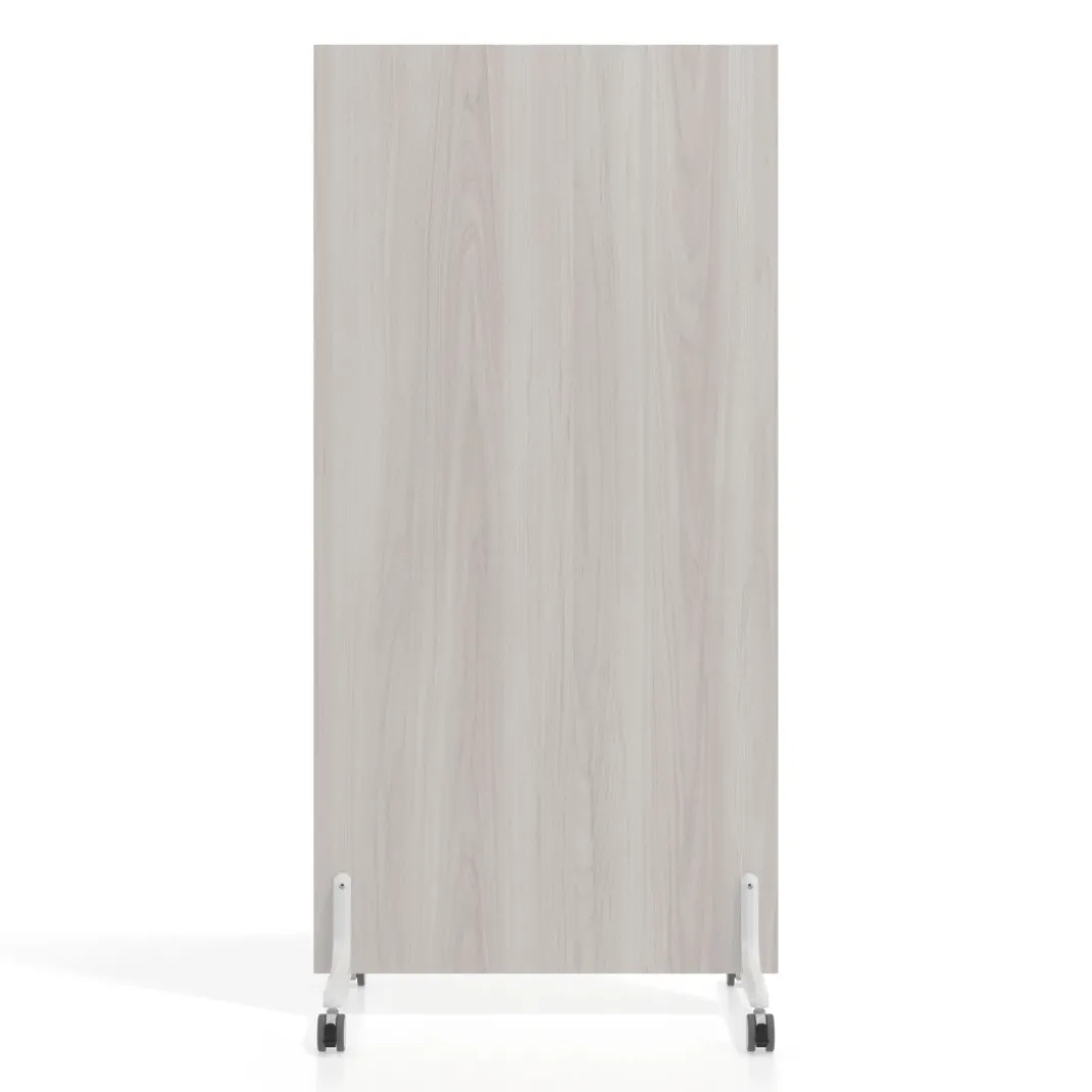 Biombo separador pared móvil Hover en melamina, posición vertical, ancho 80cm