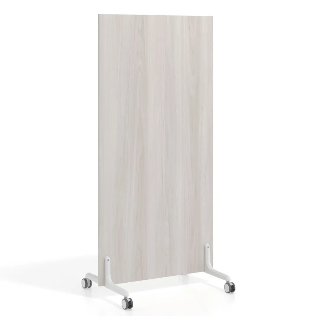 Biombo separador pared móvil Hover en melamina, posición vertical, ancho 80cm