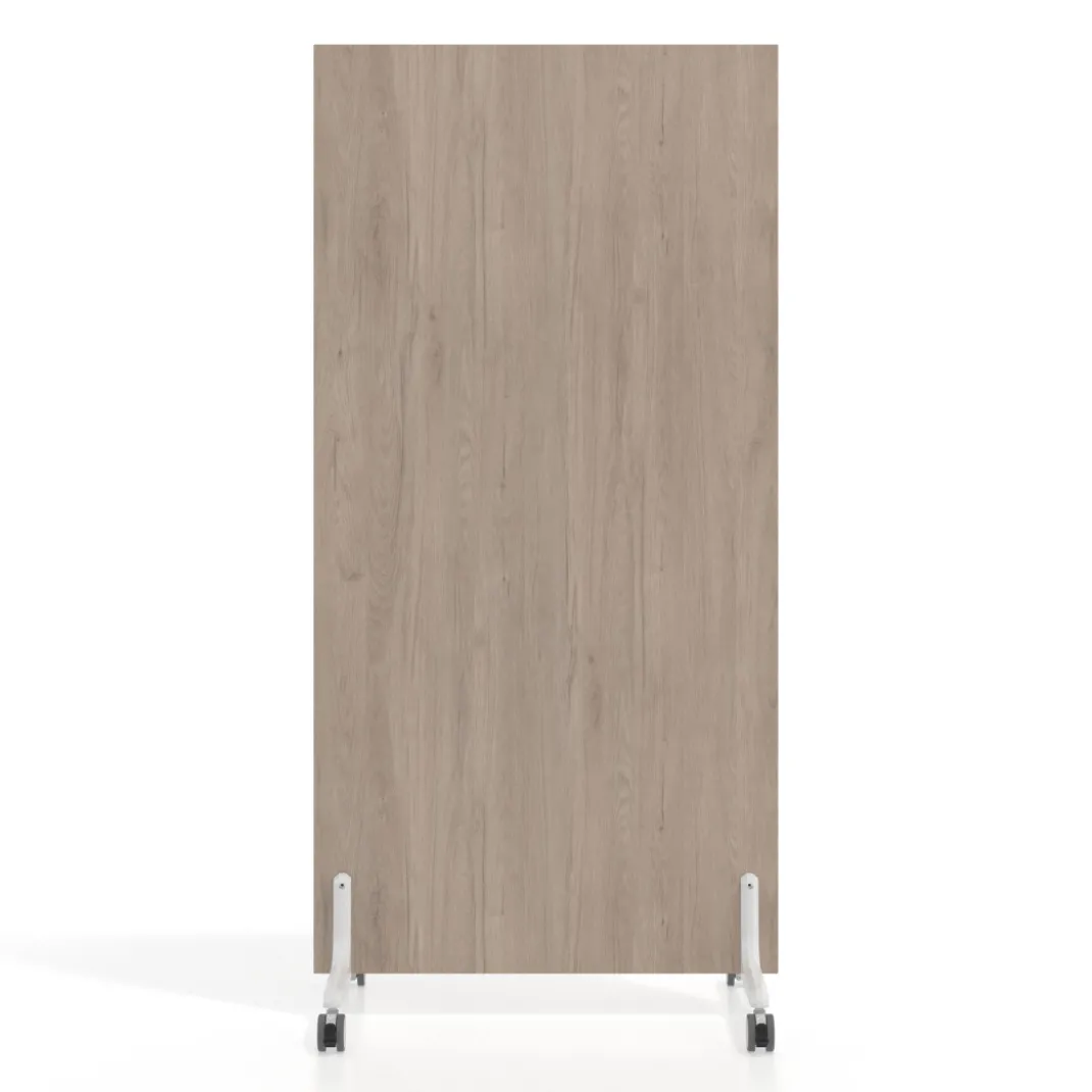 Biombo separador pared móvil Hover en melamina, posición vertical, ancho 80cm