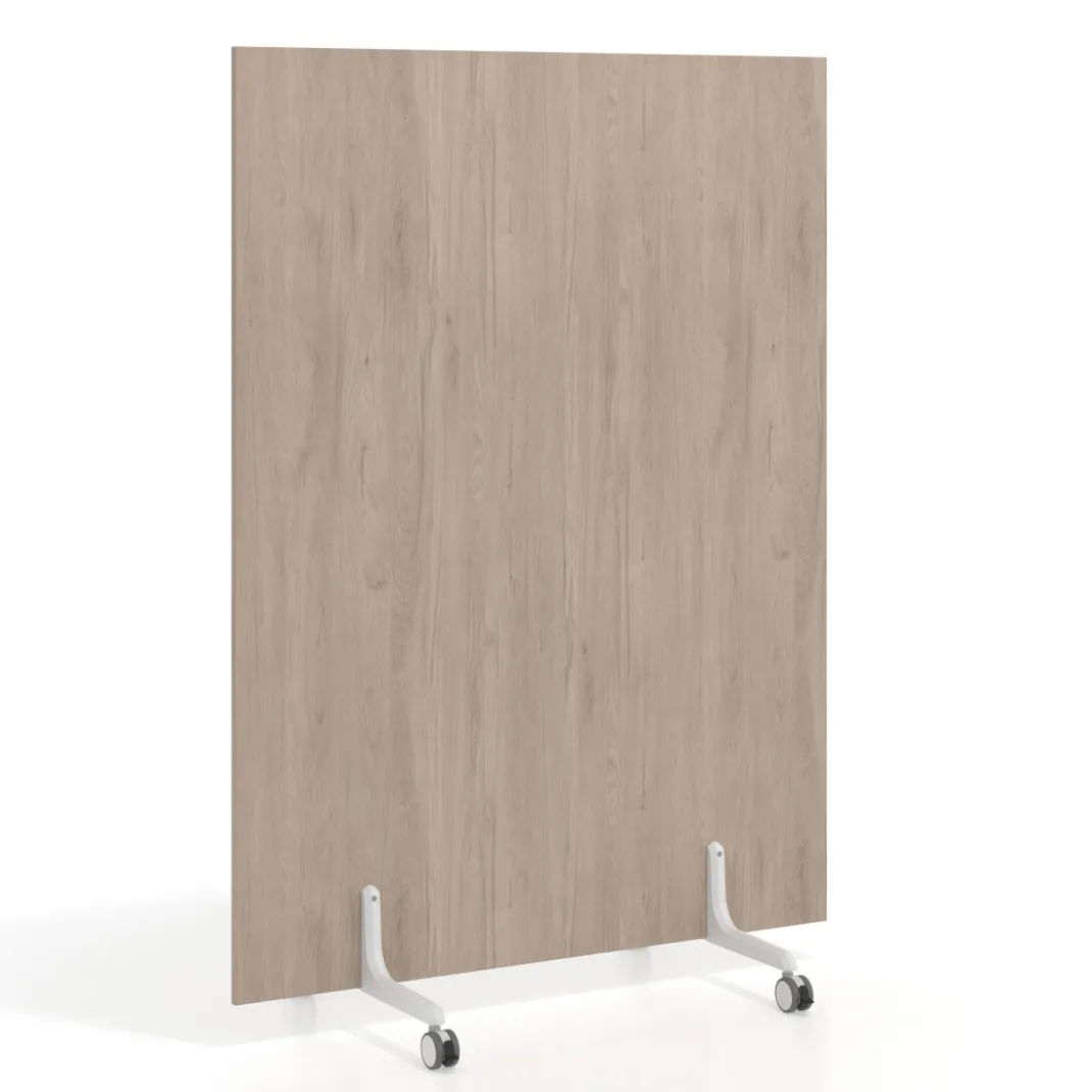 Biombo separador pared móvil Hover en melamina, posición vertical, ancho 100cm