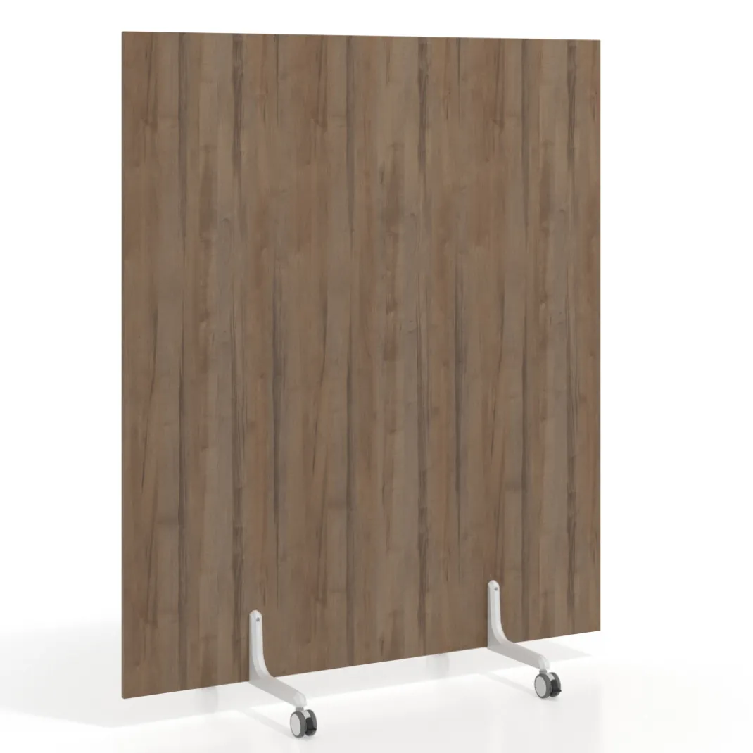 Biombo separador pared móvil Hover en melamina, posición horizontal, alto 120cm