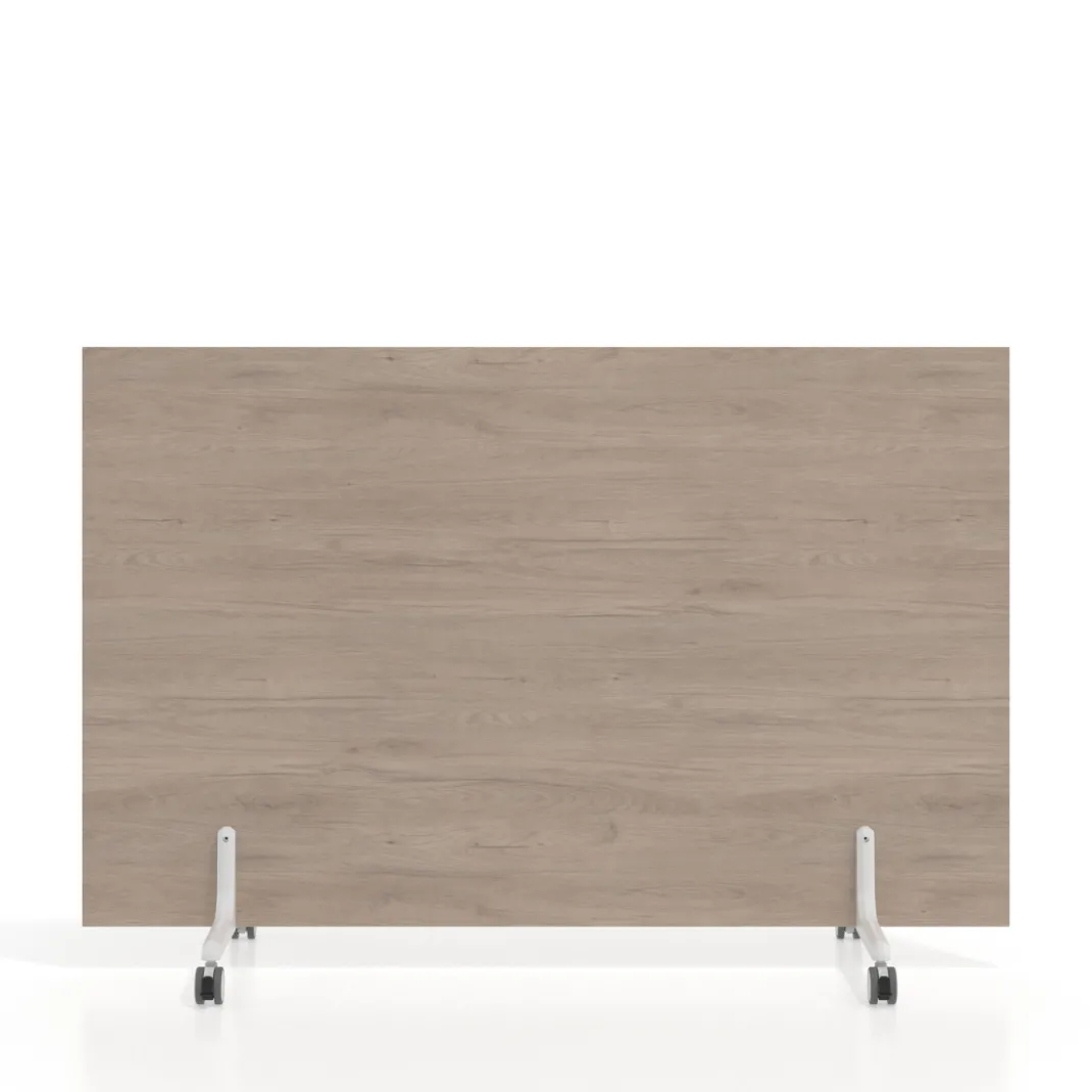Biombo separador pared móvil Hover en melamina, posición vertical, ancho 140cm