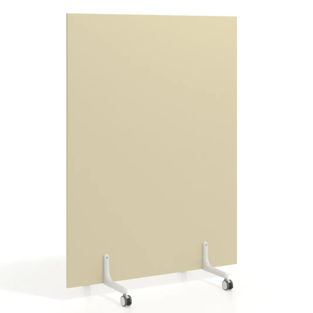 Biombo separador pared móvil Hover en melamina, posición vertical, ancho 120cm