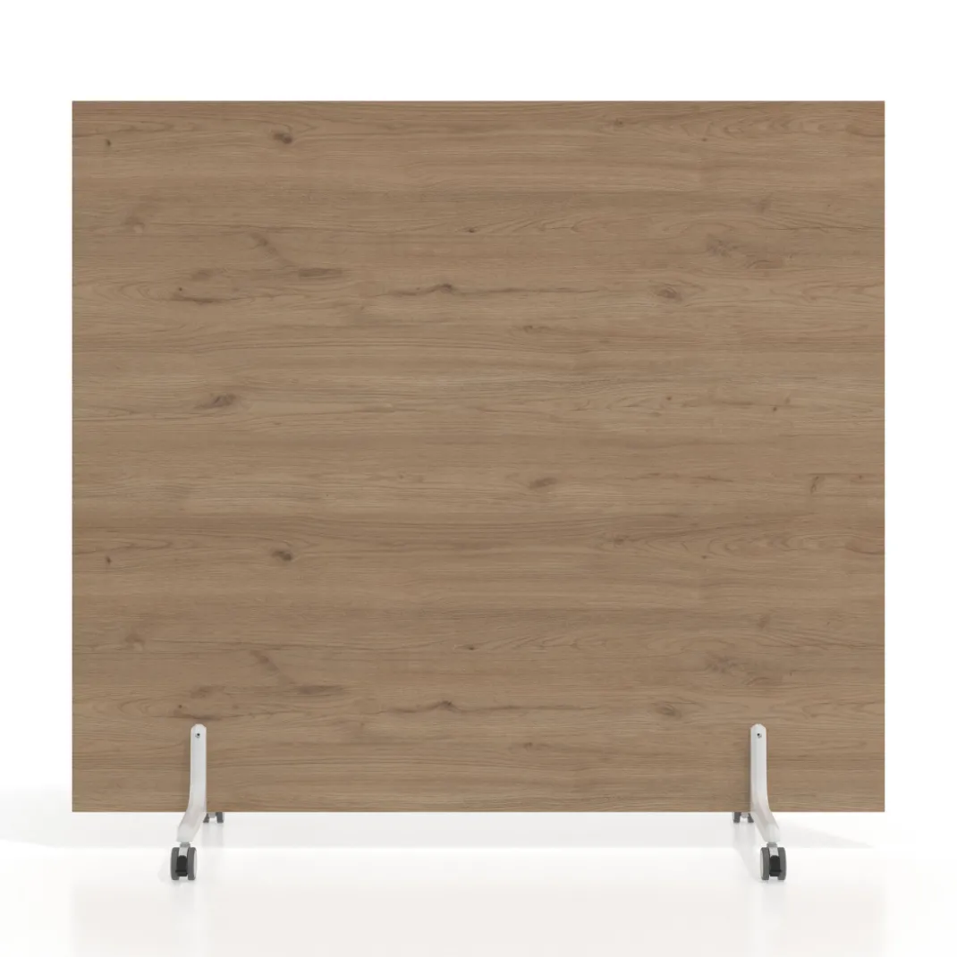Biombo separador pared móvil Hover en melamina, posición horizontal, alto 100cm