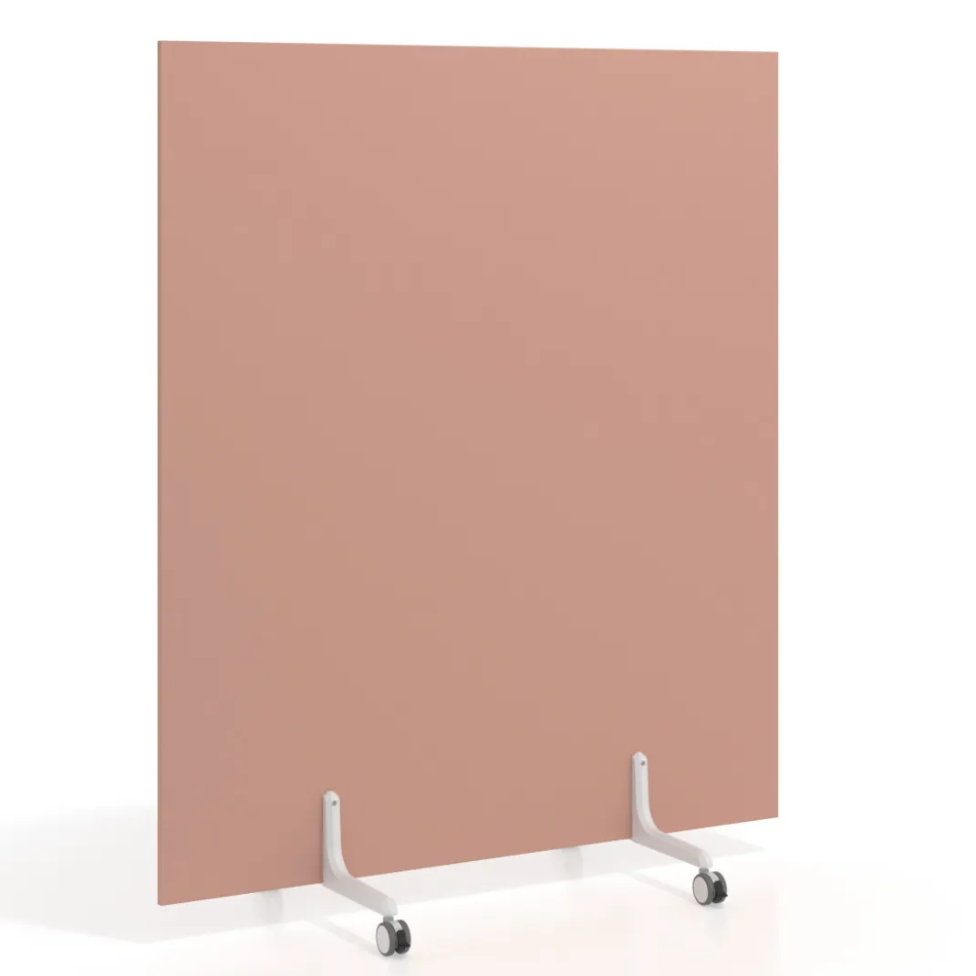 Biombo separador pared móvil Hover en melamina, posición vertical, ancho 140cm
