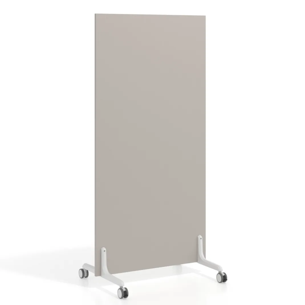 Biombo separador pared móvil Hover en melamina, posición vertical, ancho 80cm