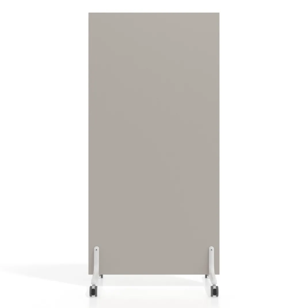 Biombo separador pared móvil Hover en melamina, posición vertical, ancho 80cm