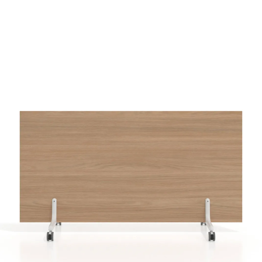 Biombo separador pared móvil Hover en melamina, posición horizontal, alto 80cm