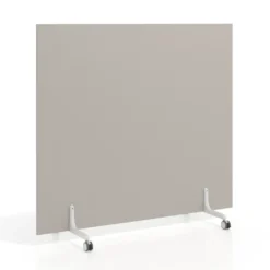 Biombo separador pared móvil Hover en melamina, posición horizontal, alto 80cm