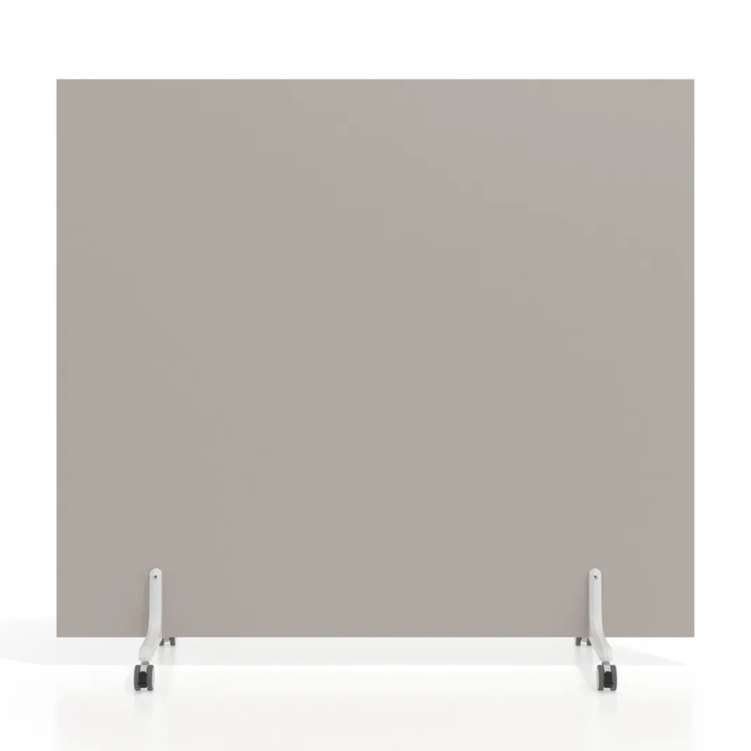 Biombo separador pared móvil Hover en melamina, posición horizontal, alto 140cm