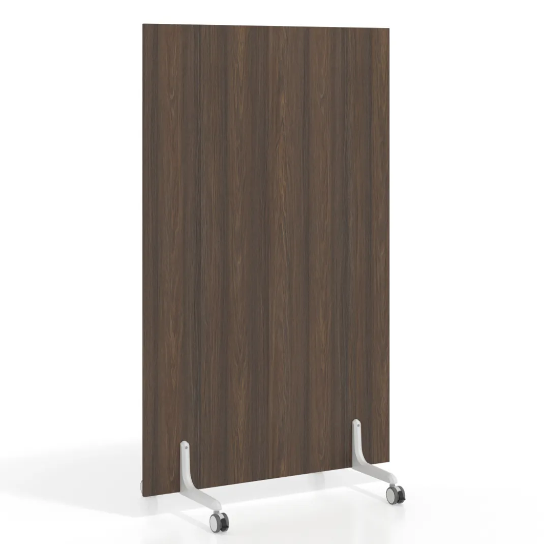 Biombo separador pared móvil Hover en melamina, posición vertical, ancho 100cm