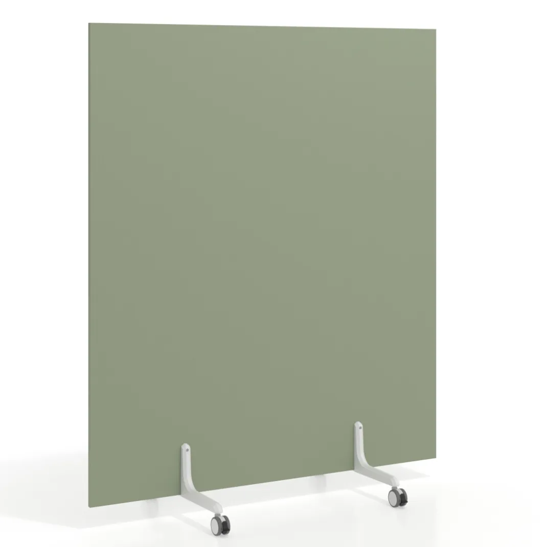Biombo separador pared móvil Hover en melamina, posición vertical, ancho 80cm