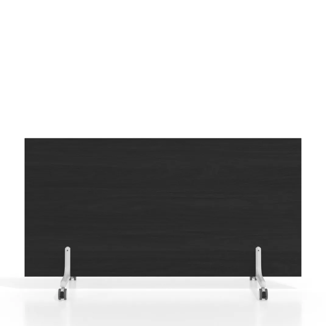 Biombo separador pared móvil Hover en melamina, posición horizontal, alto 80cm