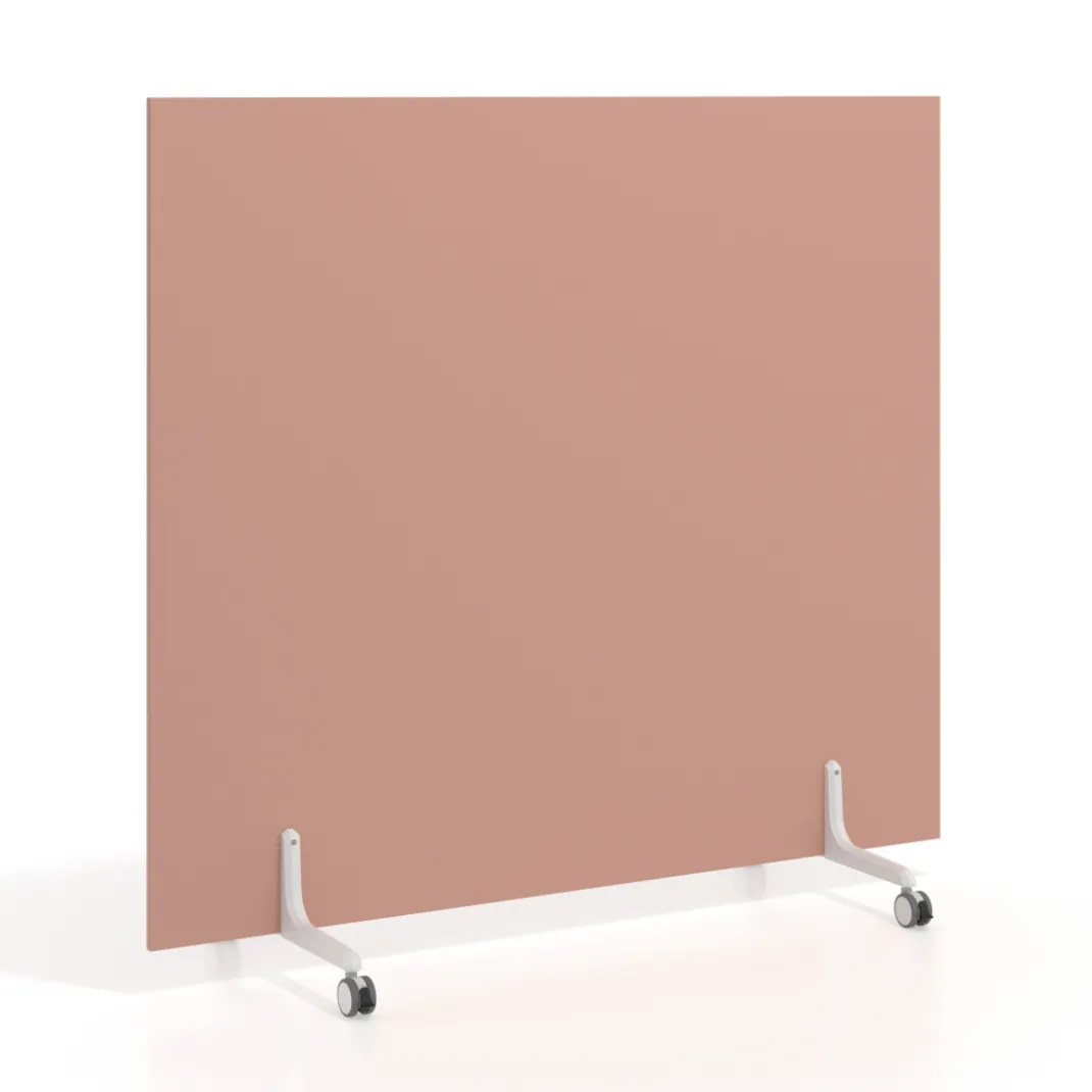 Biombo separador pared móvil Hover en melamina, posición horizontal, alto 140cm