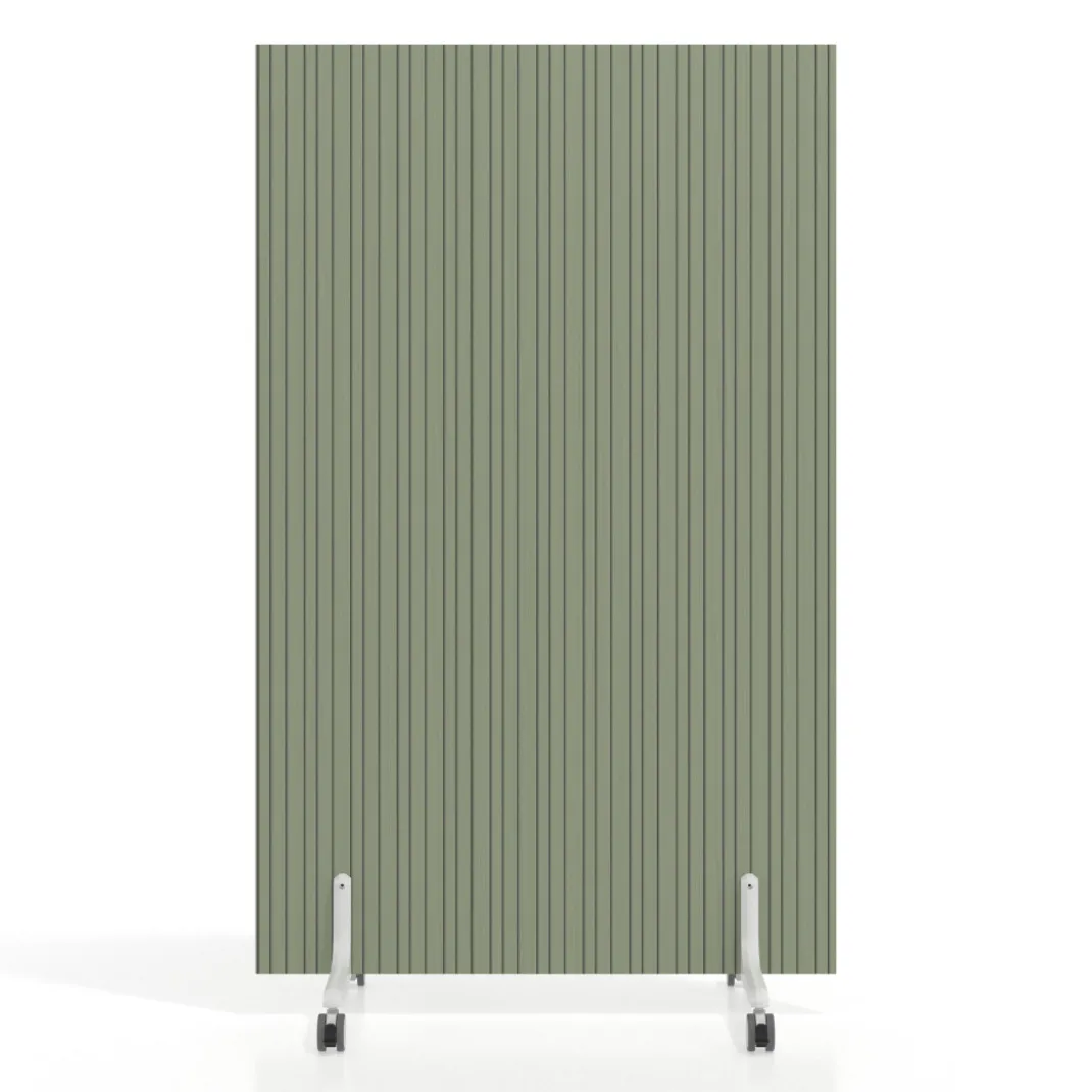 Biombo separador pared móvil Hover en melamina, posición vertical, ancho 100cm