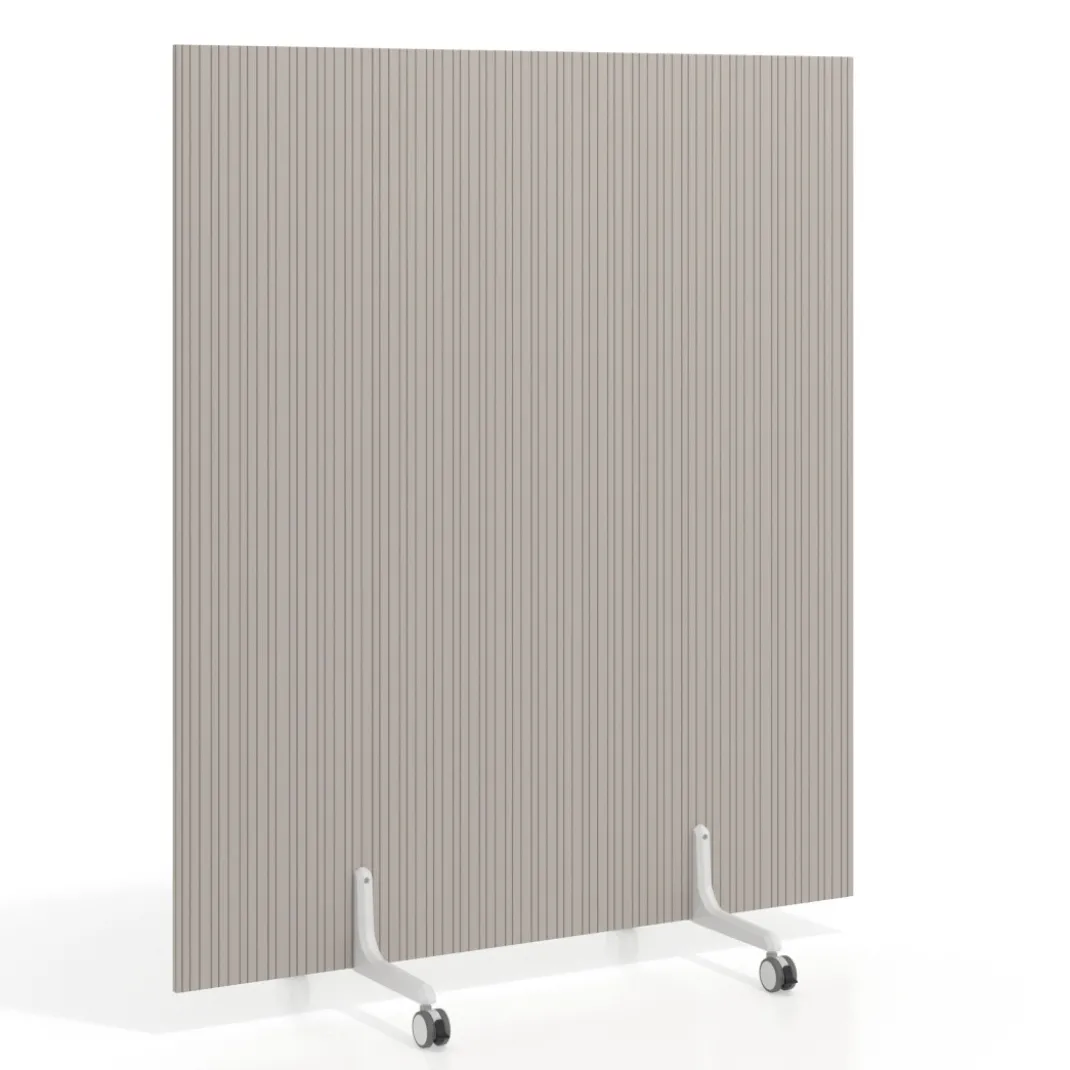 Biombo separador pared móvil Hover en melamina, posición vertical, ancho 140cm