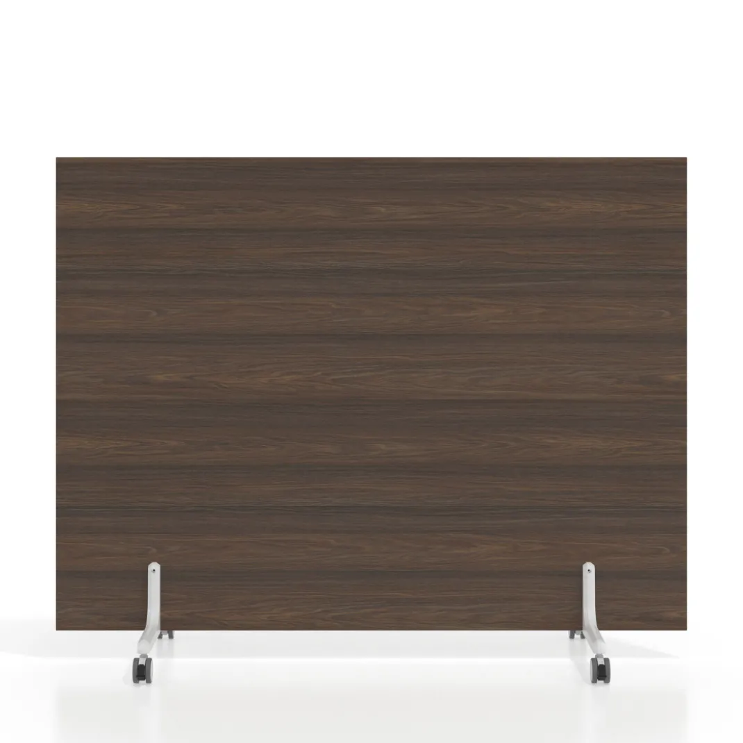 Biombo separador pared móvil Hover en melamina, posición horizontal, alto 120cm