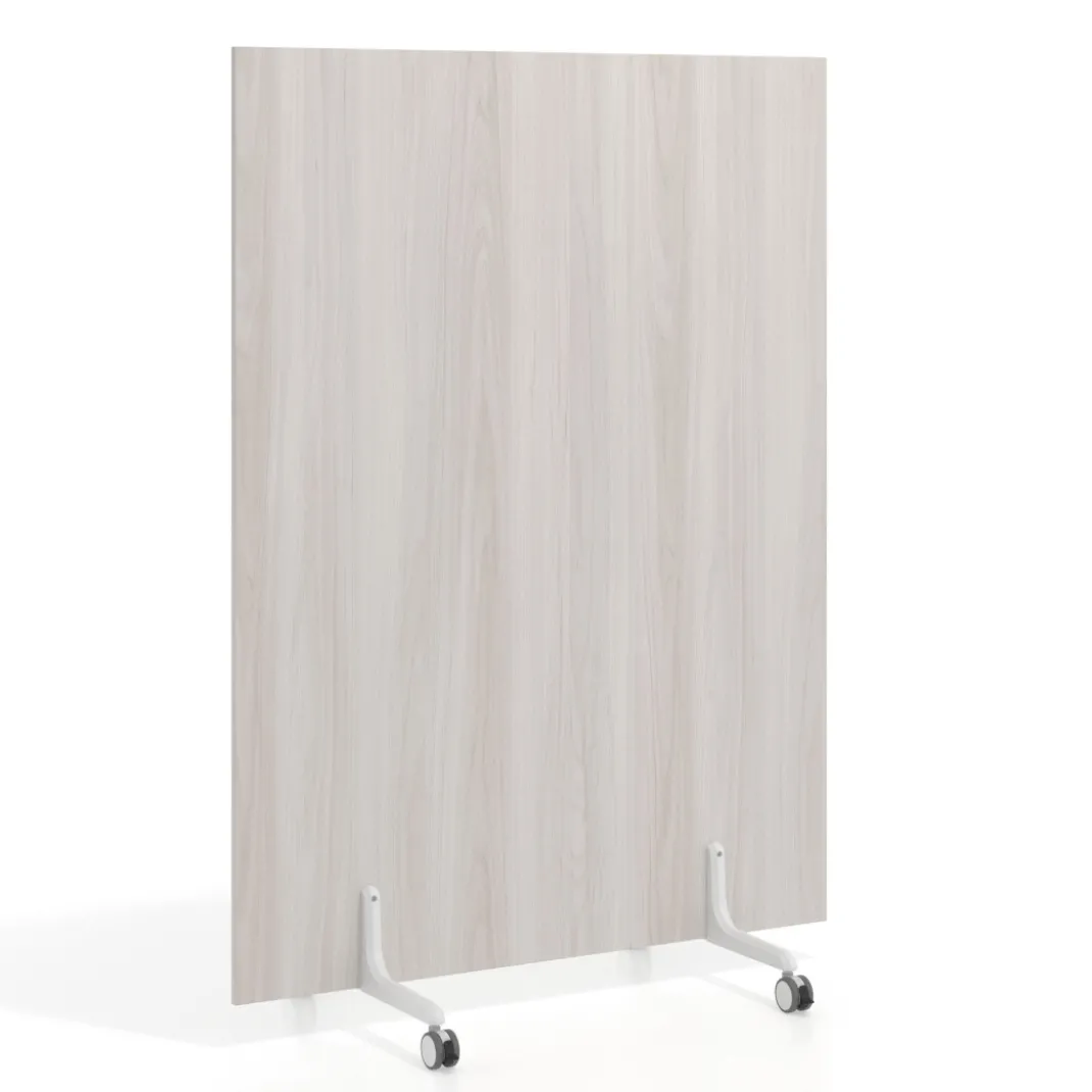 Biombo separador pared móvil Hover en melamina, posición vertical, ancho 100cm