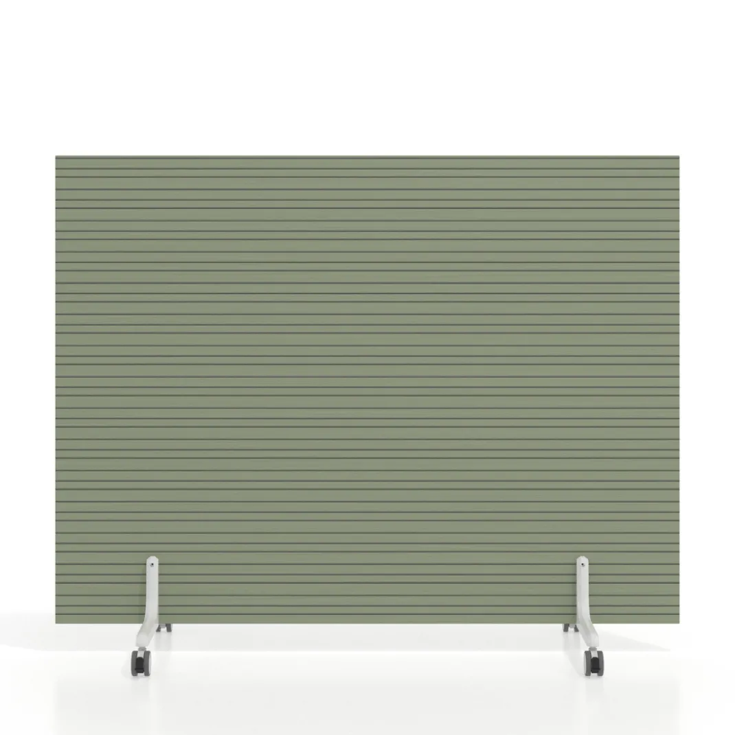Biombo separador pared móvil Hover en melamina, posición vertical, ancho 140cm