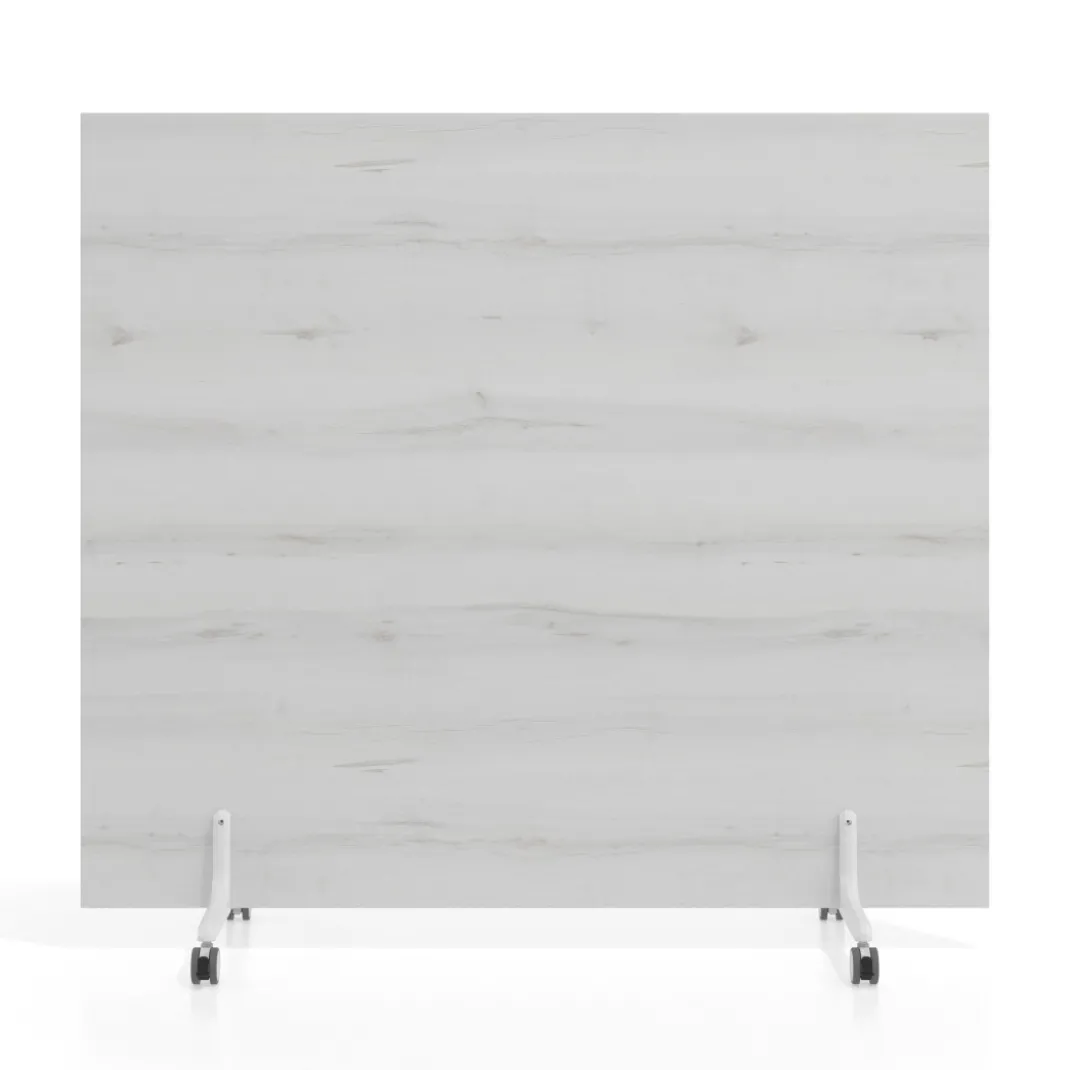 Biombo separador pared móvil Hover en melamina, posición horizontal, alto 80cm