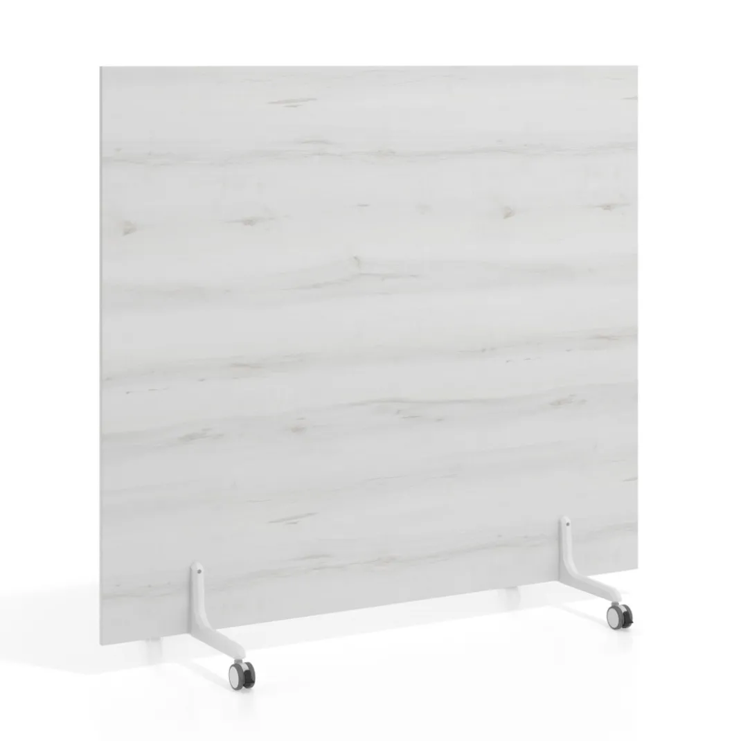 Biombo separador pared móvil Hover en melamina, posición horizontal, alto 80cm