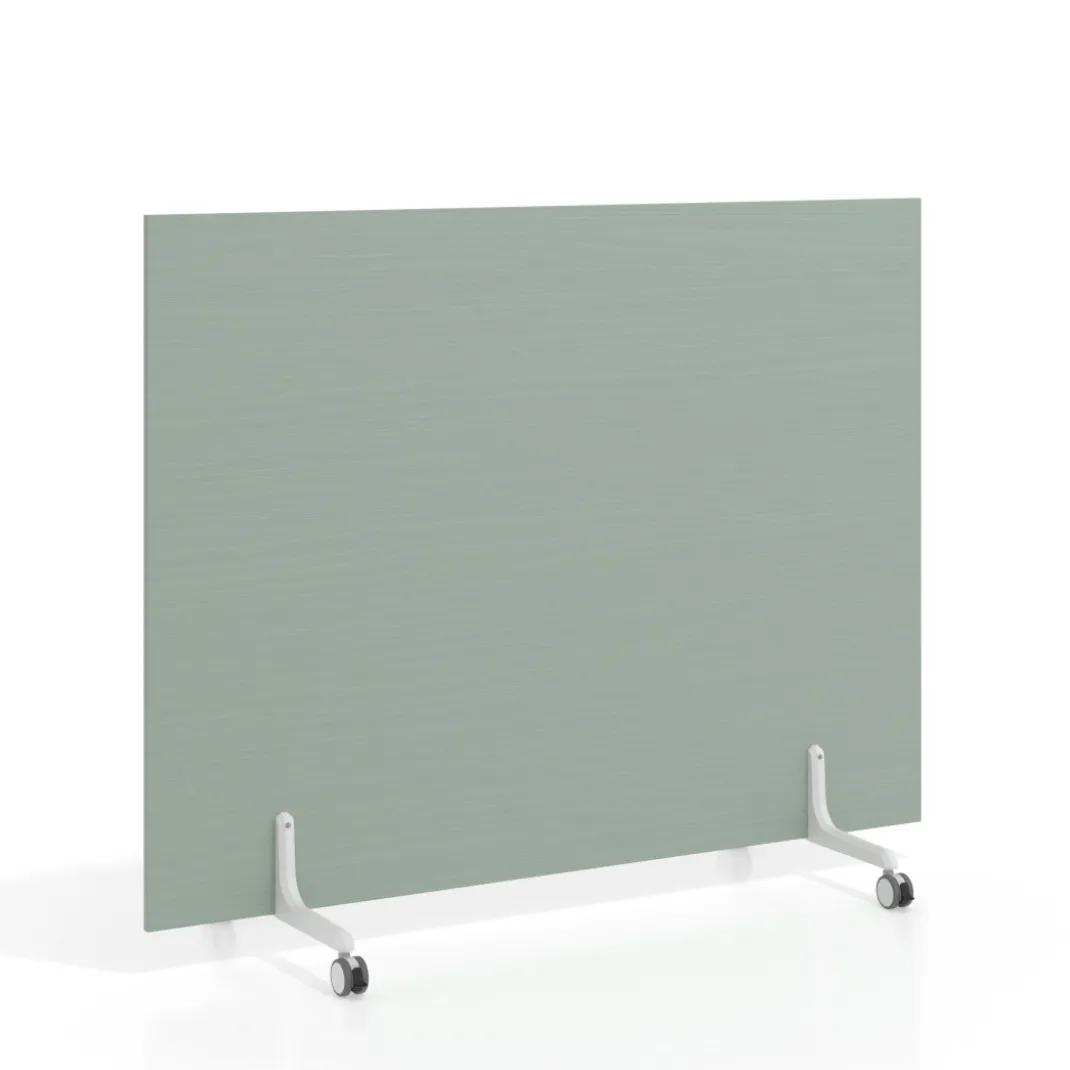 Biombo separador pared móvil Hover en melamina, posición horizontal, alto 120cm