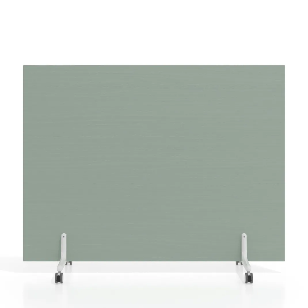 Biombo separador pared móvil Hover en melamina, posición horizontal, alto 120cm
