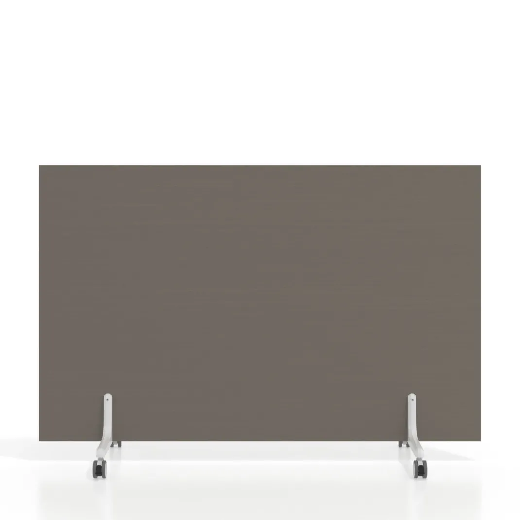 Biombo separador pared móvil Hover en melamina, posición horizontal, alto 100cm