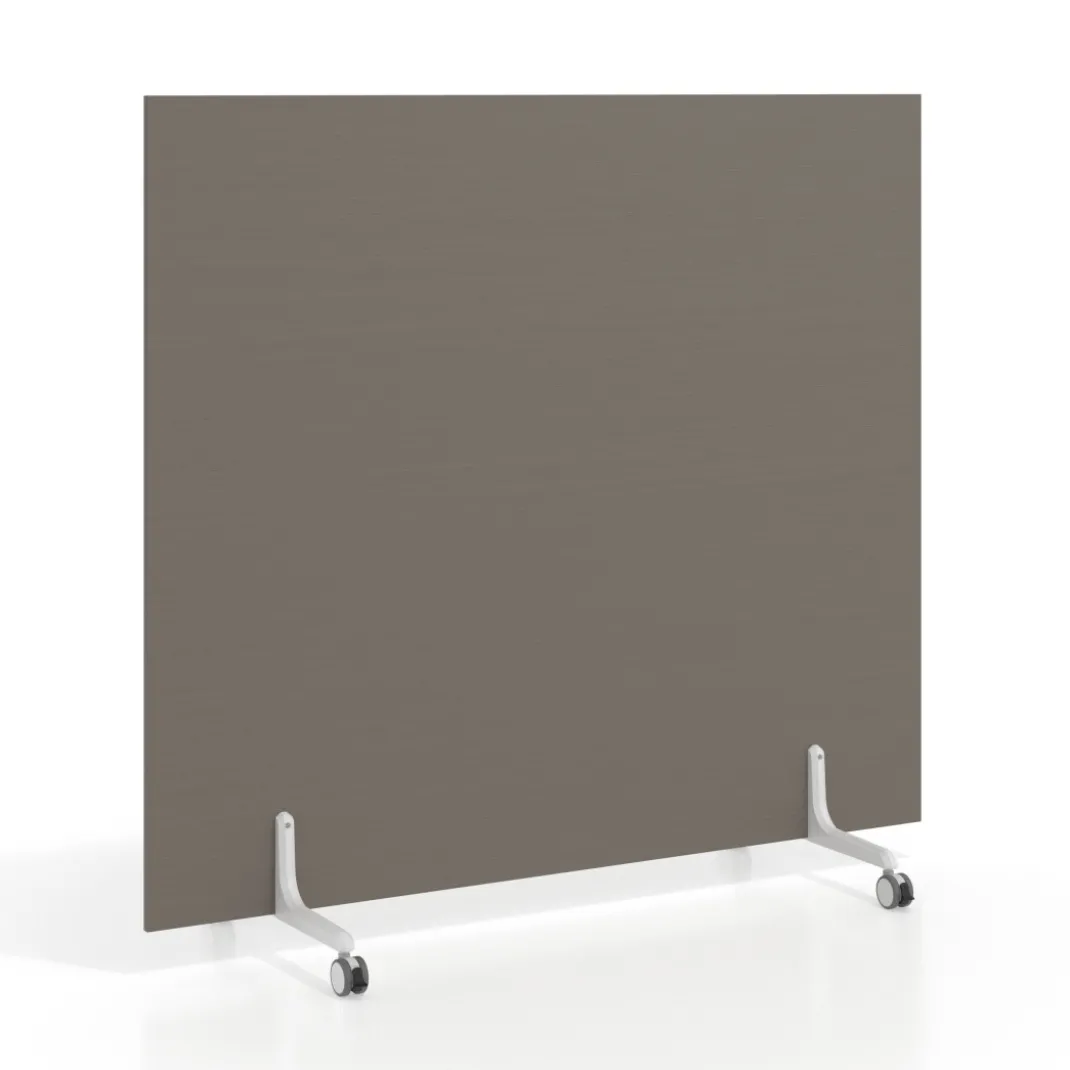 Biombo separador pared móvil Hover en melamina, posición horizontal, alto 140cm