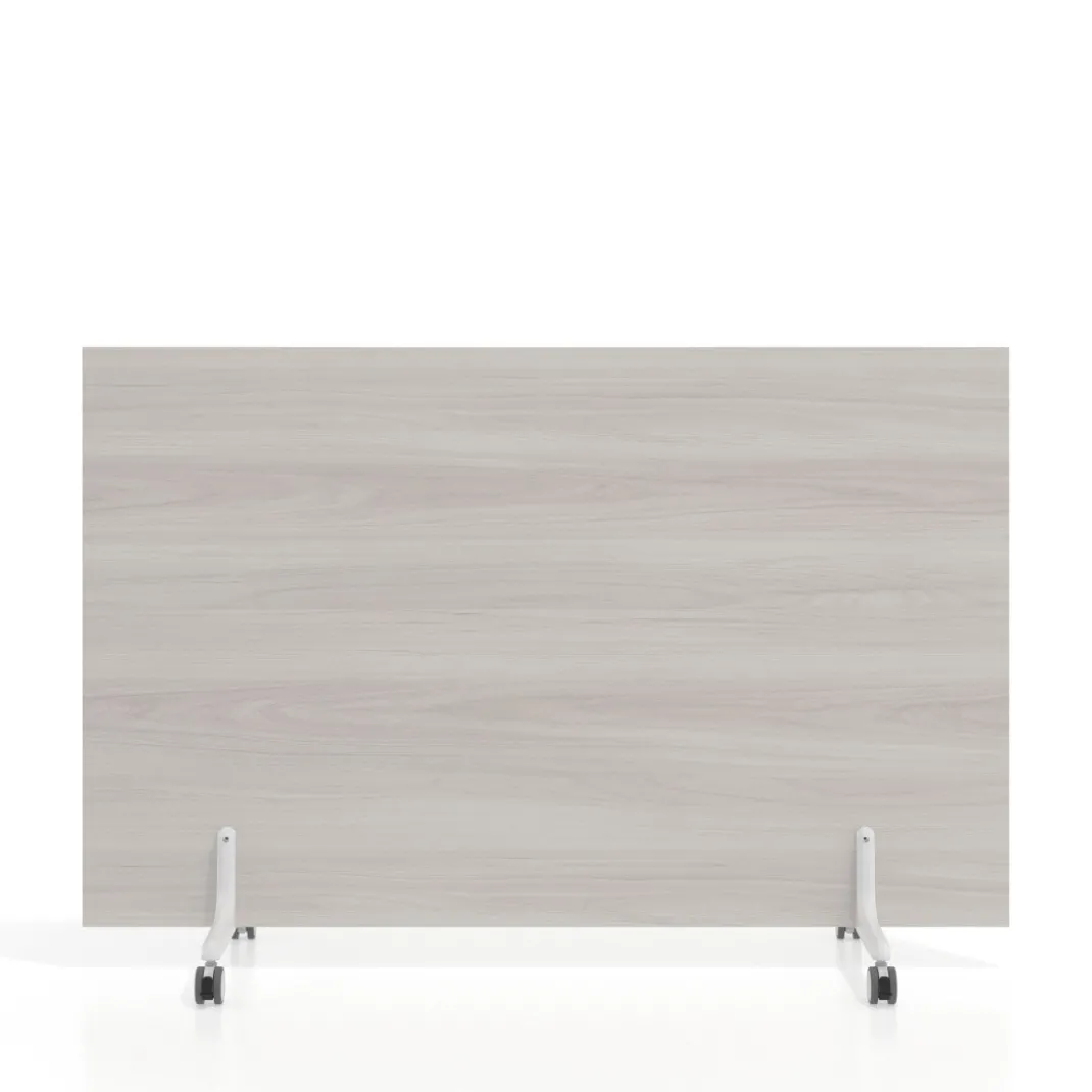 Biombo separador pared móvil Hover en melamina, posición horizontal, alto 100cm