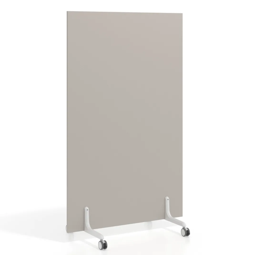 Biombo separador pared móvil Hover en melamina, posición vertical, ancho 100cm