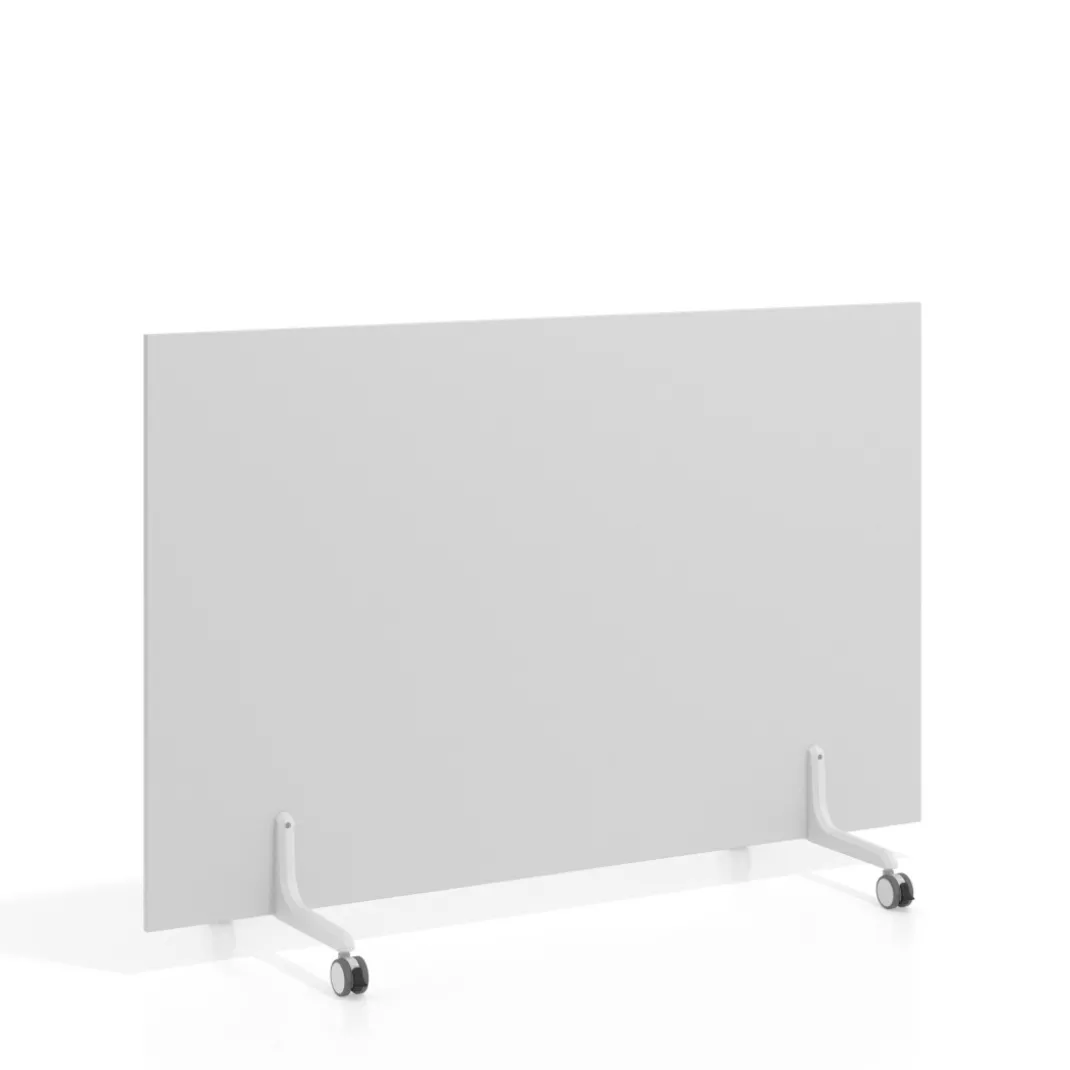 Biombo separador pared móvil Hover en melamina, posición horizontal, alto 100cm