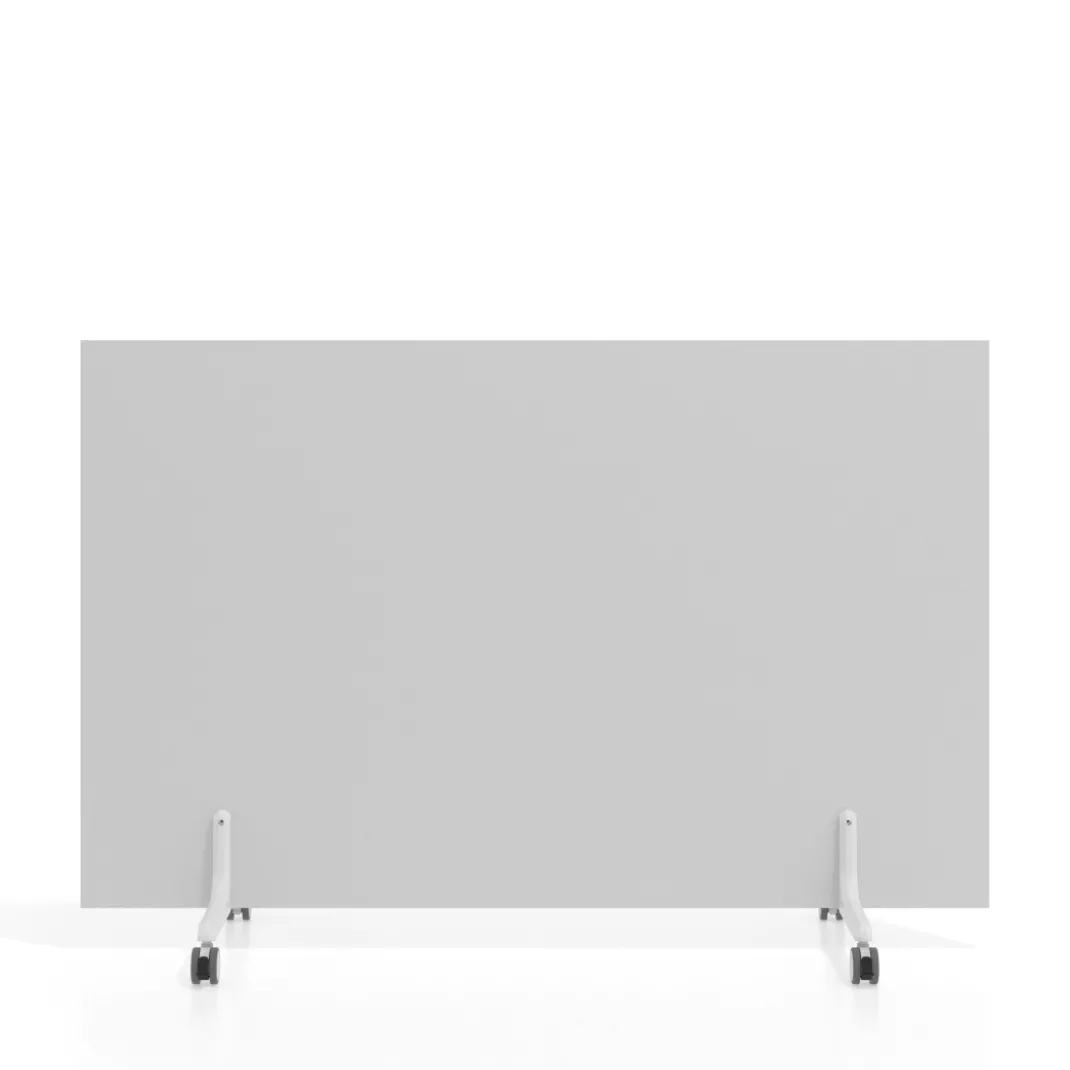 Biombo separador pared móvil Hover en melamina, posición horizontal, alto 100cm