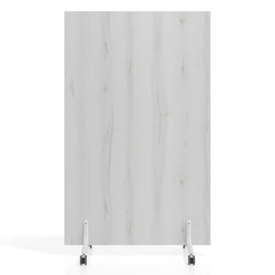 Biombo separador pared móvil Hover en melamina, posición vertical, ancho 100cm