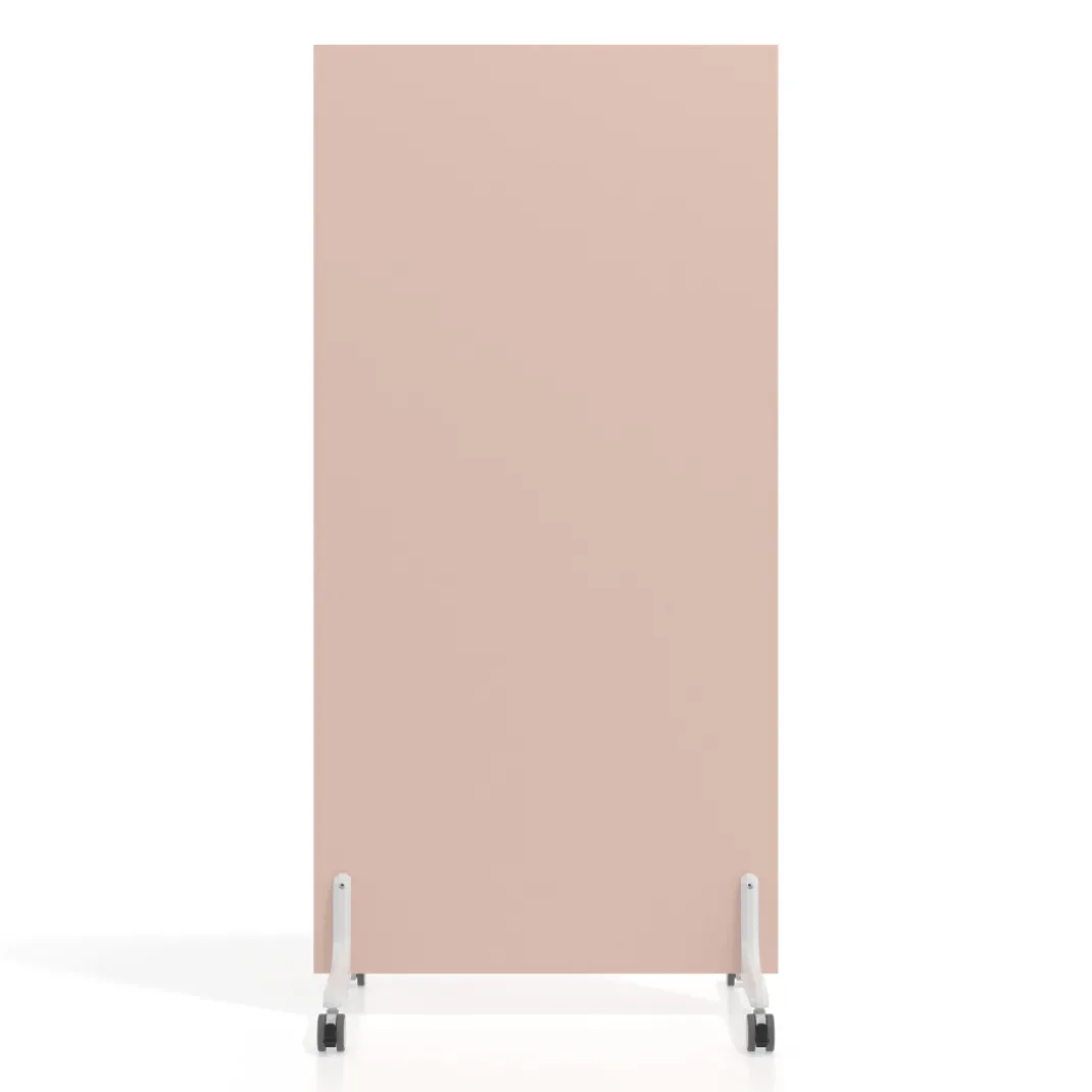 Biombo separador pared móvil Hover en melamina, posición vertical, ancho 80cm