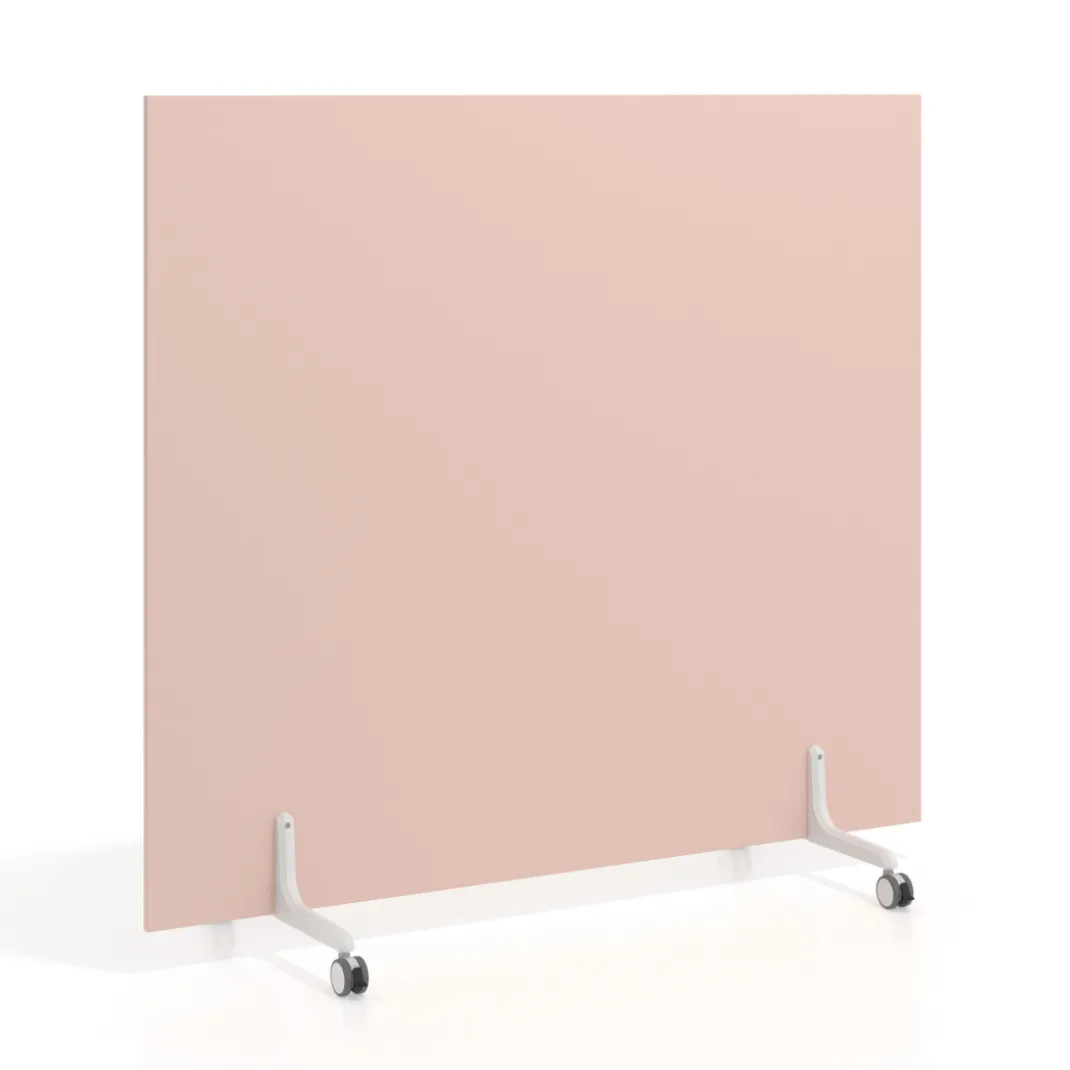 Biombo separador pared móvil Hover en melamina, posición horizontal, alto 140cm