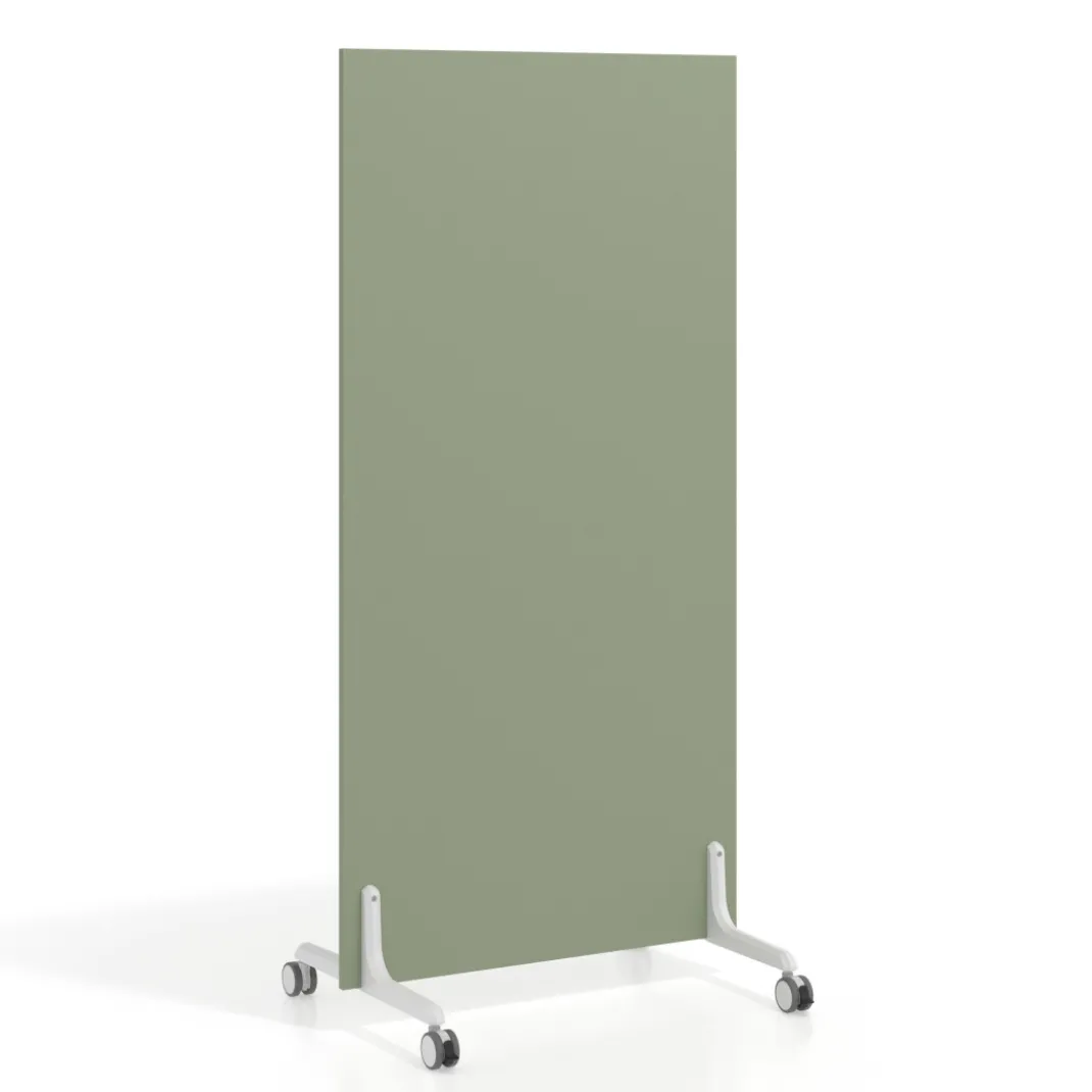 Biombo separador pared móvil Hover en melamina, posición vertical, ancho 80cm