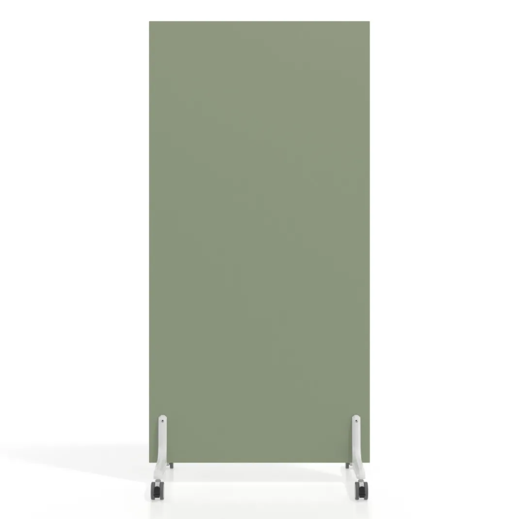 Biombo separador pared móvil Hover en melamina, posición vertical, ancho 80cm