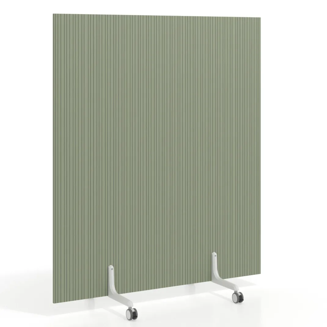 Biombo separador pared móvil Hover en melamina, posición vertical, ancho 140cm