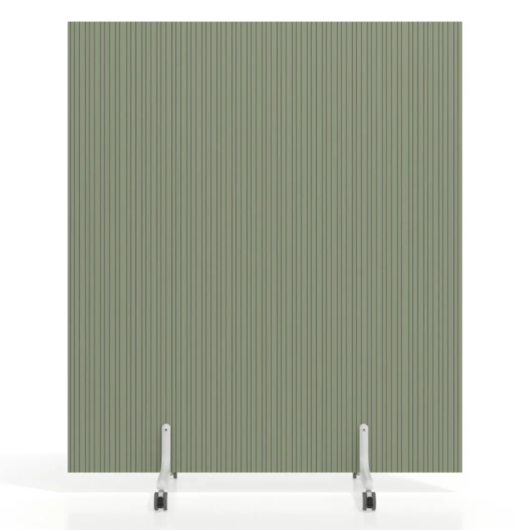 Biombo separador pared móvil Hover en melamina, posición vertical, ancho 140cm