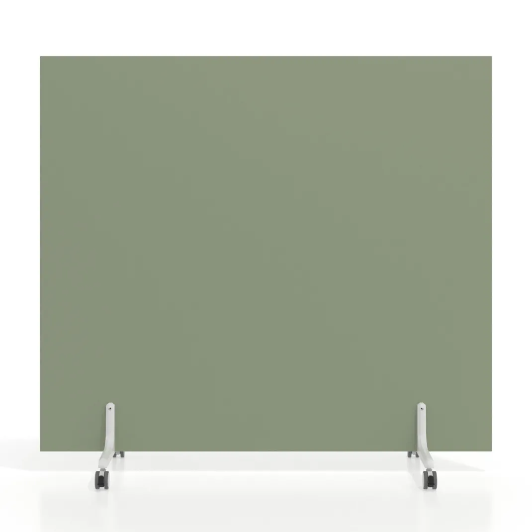 Biombo separador pared móvil Hover en melamina, posición horizontal, alto 140cm