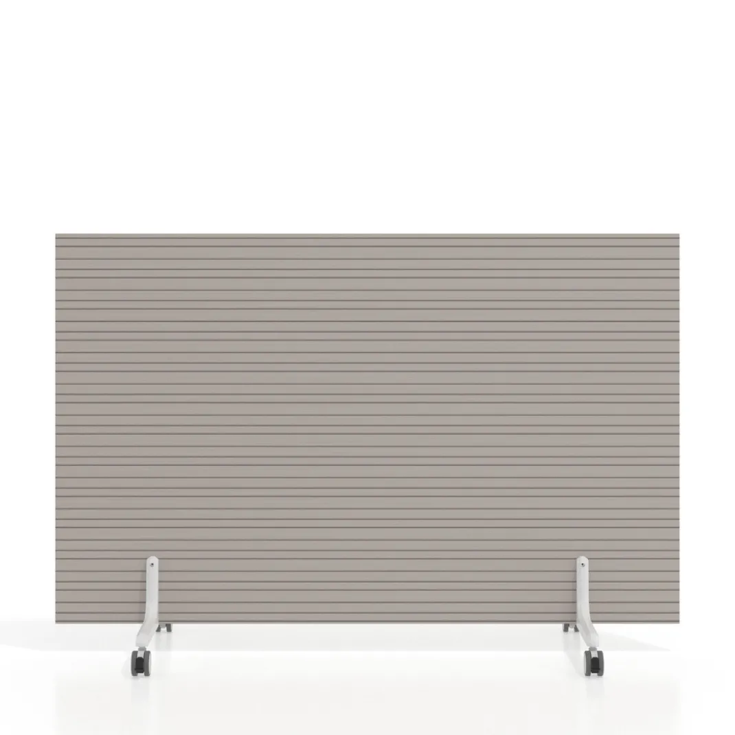 Biombo separador pared móvil Hover en melamina, posición horizontal, alto 100cm