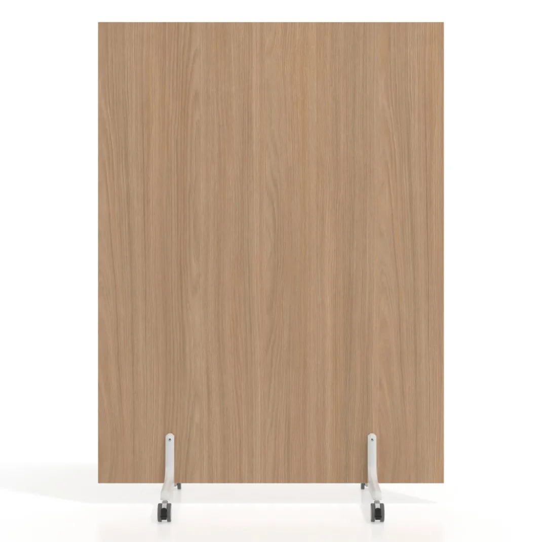 Biombo separador pared móvil Hover en melamina, posición vertical, ancho 120cm