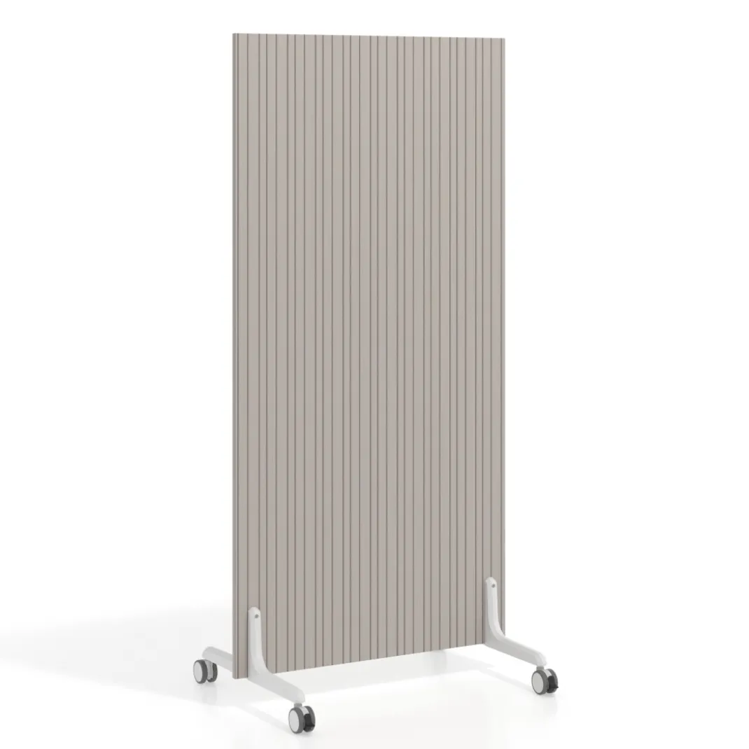 Biombo separador pared móvil Hover en melamina, posición vertical, ancho 80cm