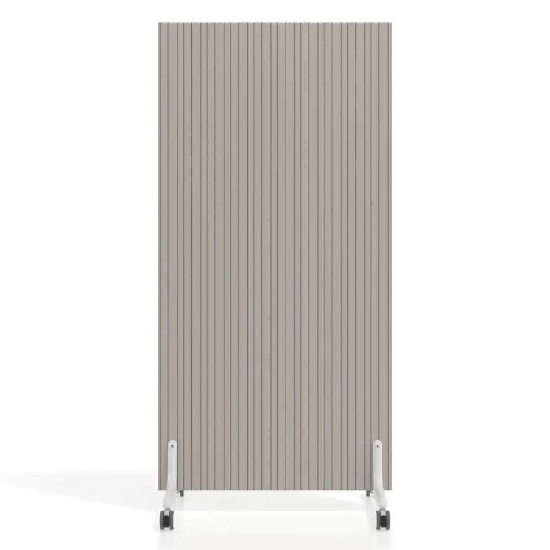 Biombo separador pared móvil Hover en melamina, posición vertical, ancho 80cm