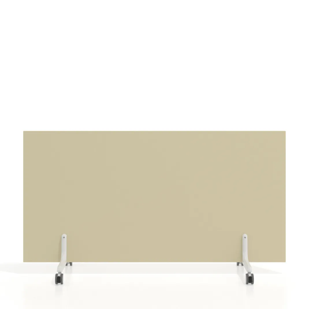 Biombo separador pared móvil Hover en melamina, posición horizontal, alto 80cm