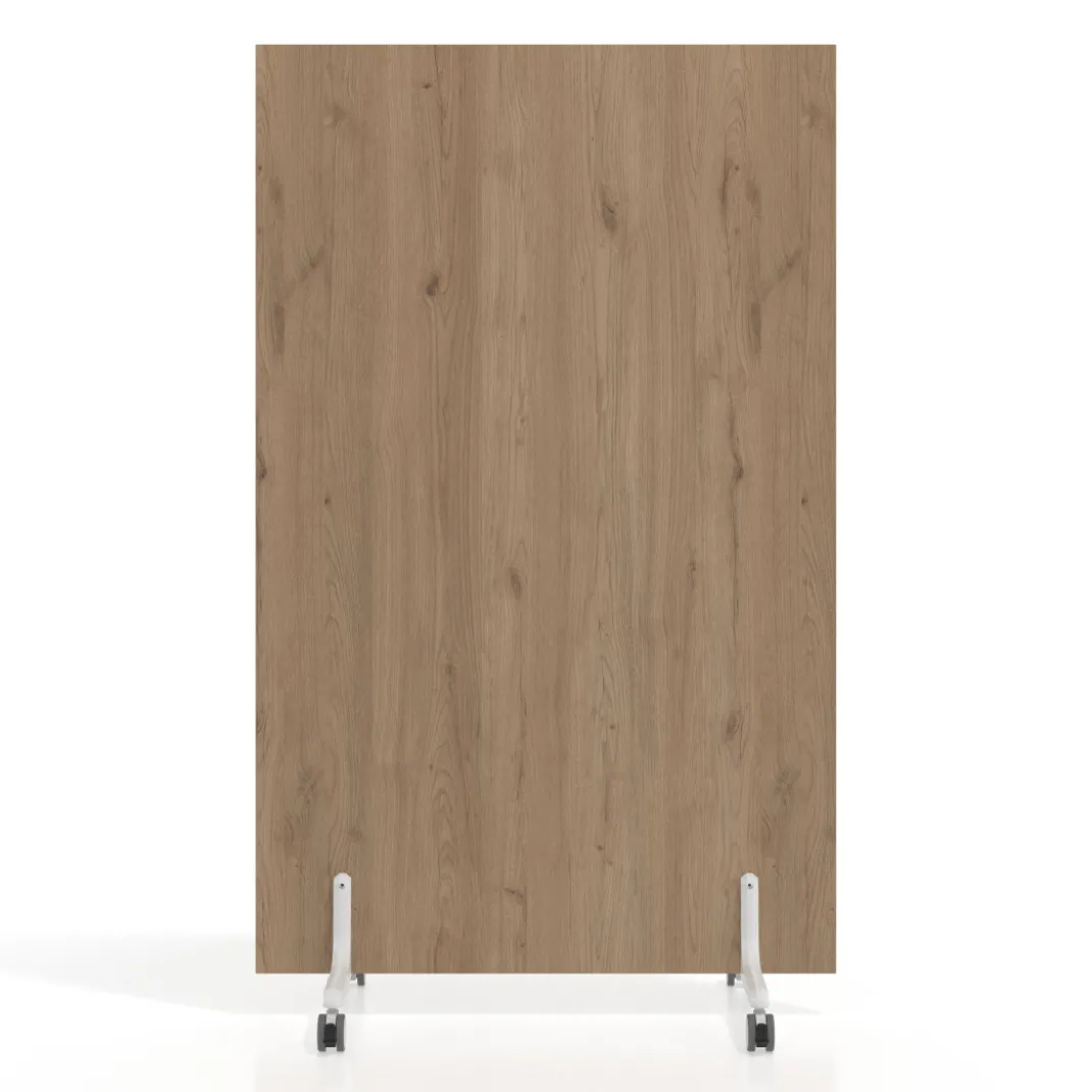 Biombo separador pared móvil Hover en melamina, posición vertical, ancho 100cm