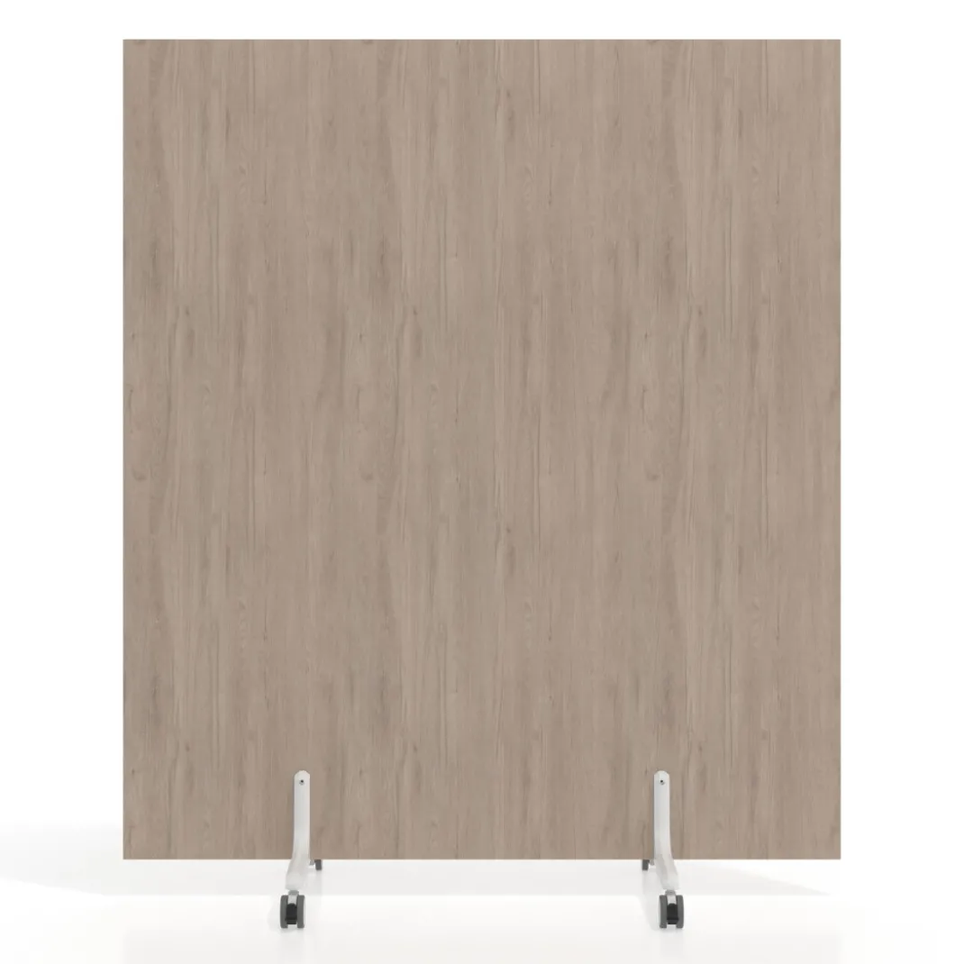 Biombo separador pared móvil Hover en melamina, posición vertical, ancho 140cm